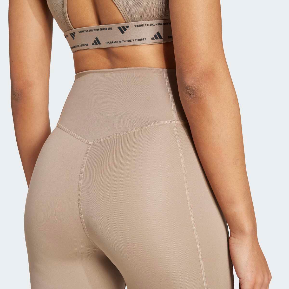 Leggings de Mulher Optime Essentials Stash Pocket Castanho-3