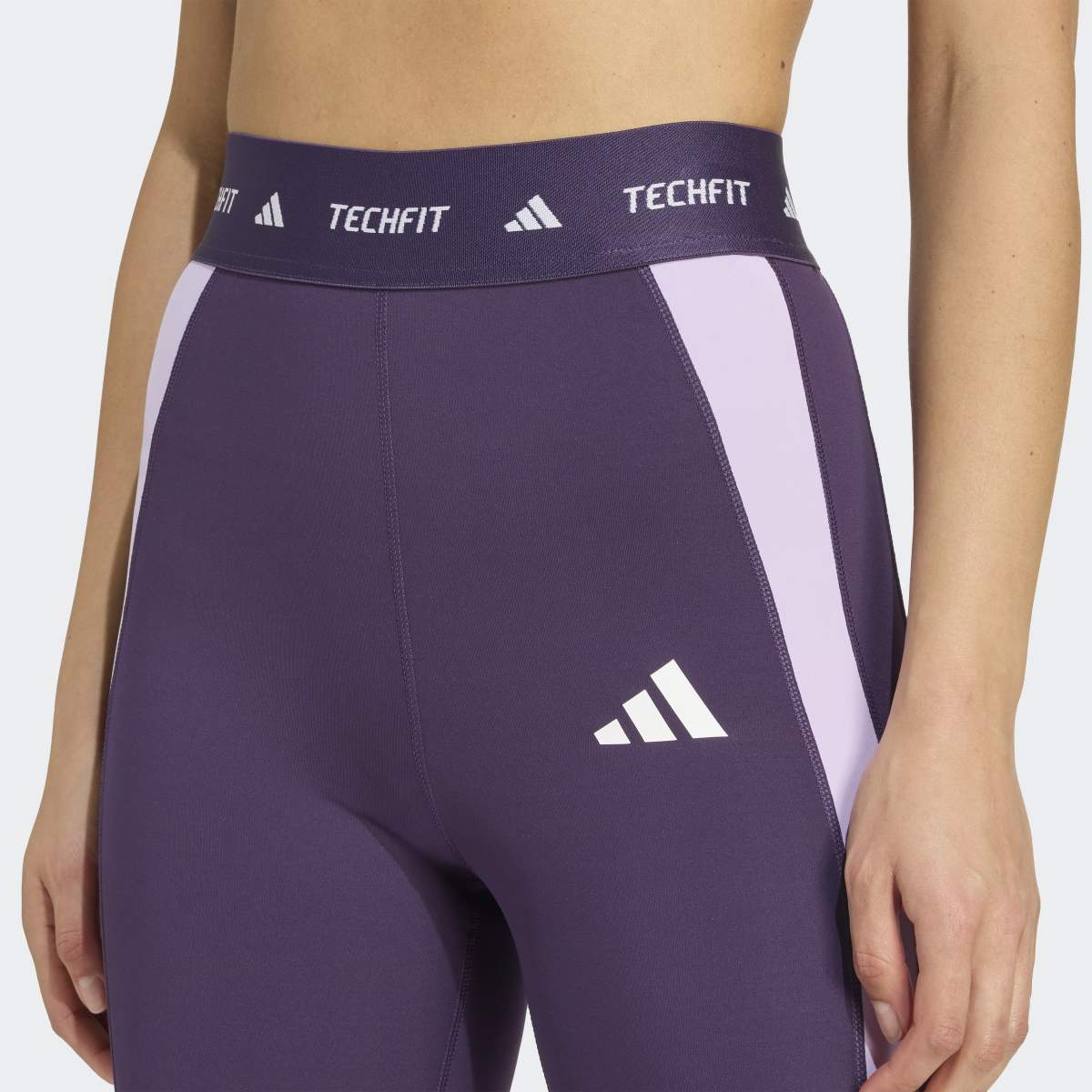 Leggings de Mulher 7/8 Techfit Colorblock Roxo-5
