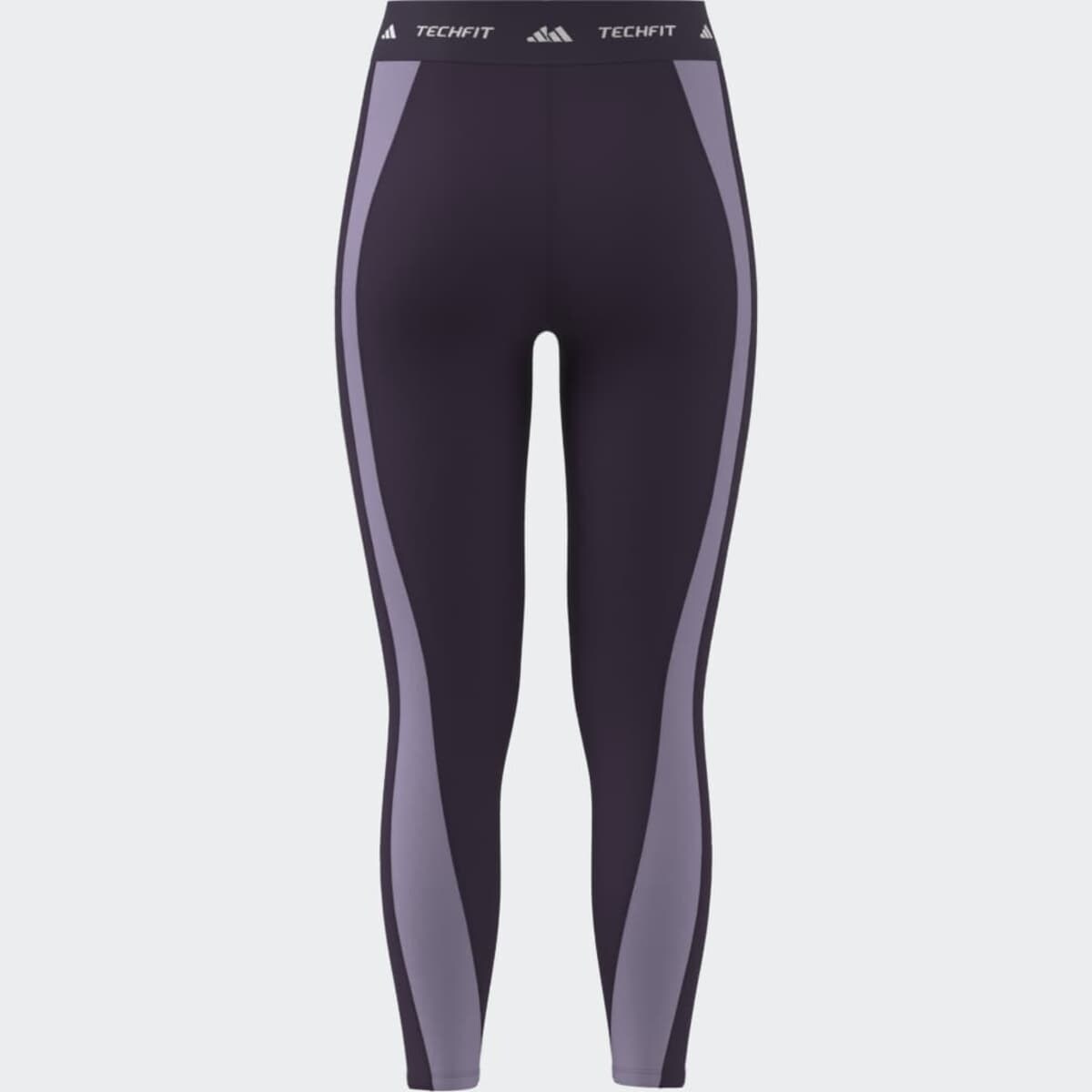 Leggings de Mulher 7/8 Techfit Colorblock Roxo-11