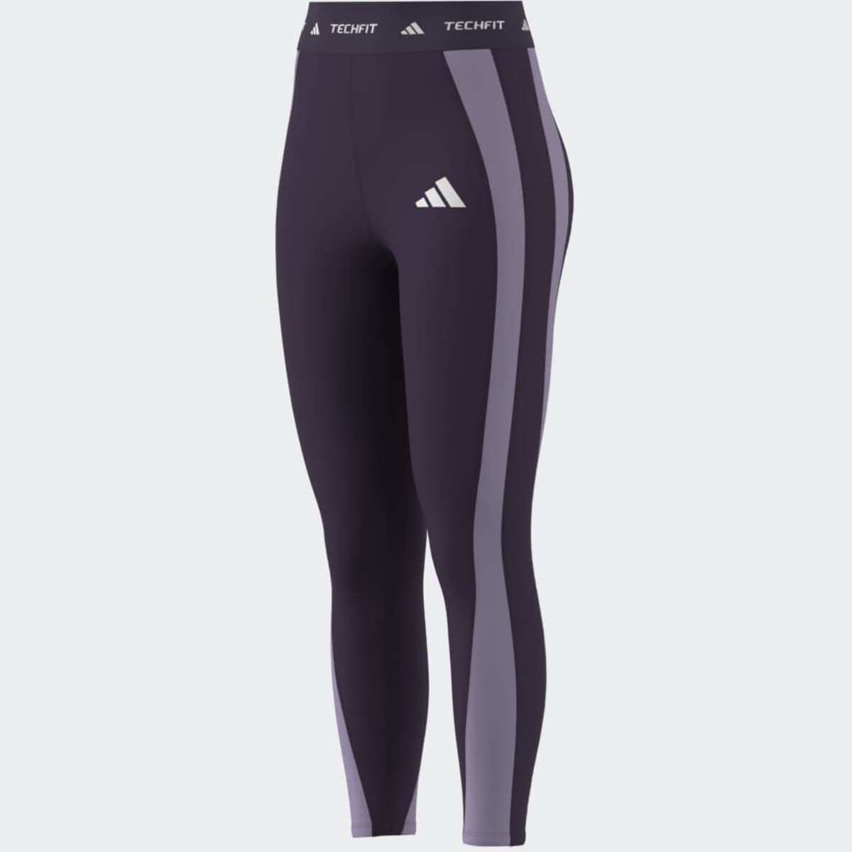 Leggings de Mulher 7/8 Techfit Colorblock Roxo-14