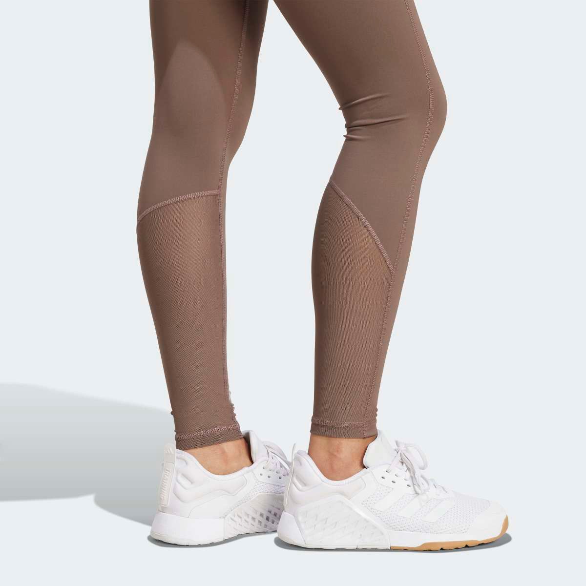 Leggings de Mulher Techfit Stash Pocket Castanho-3
