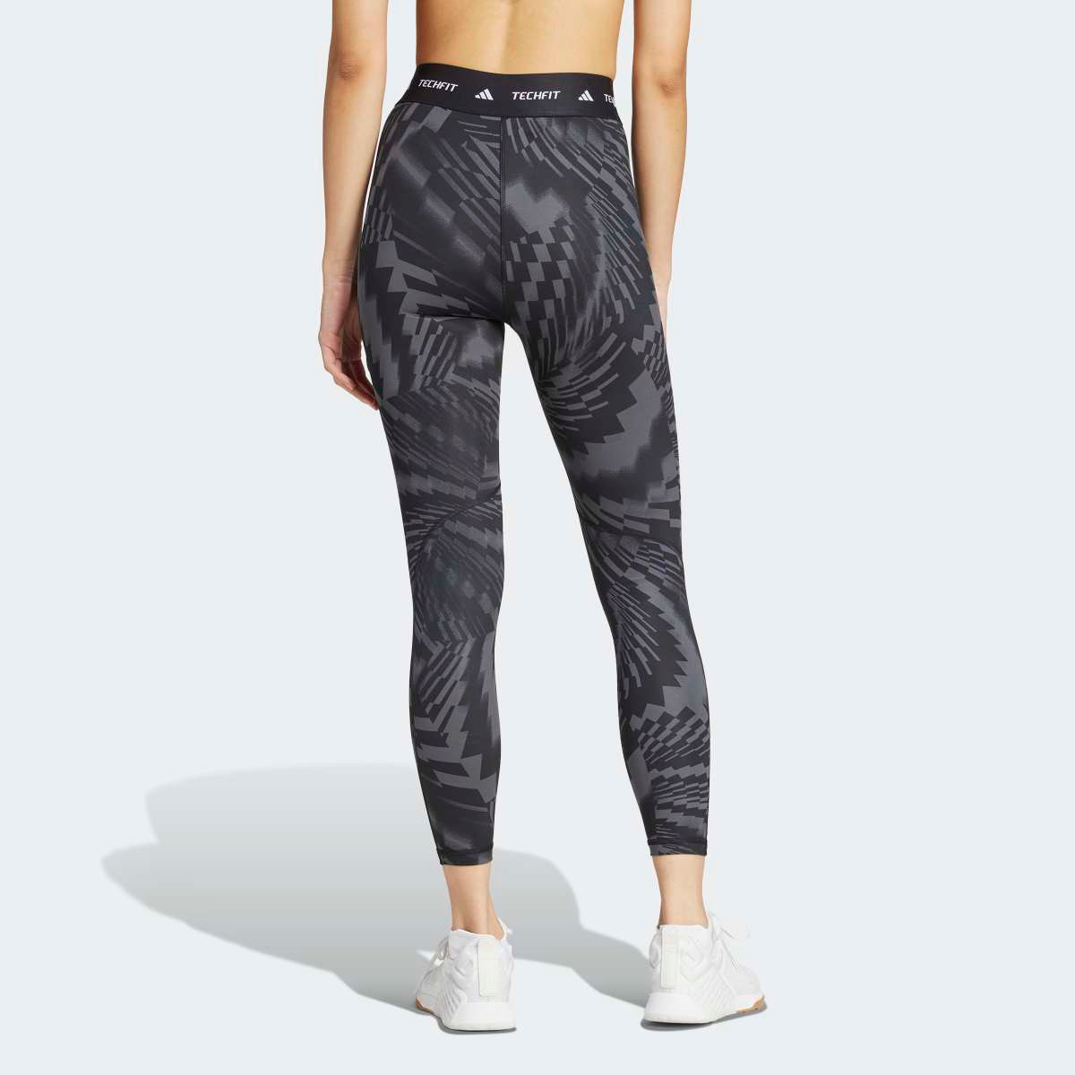 Leggings de Mulher Techfit Printed 7/8 Cinzento-2