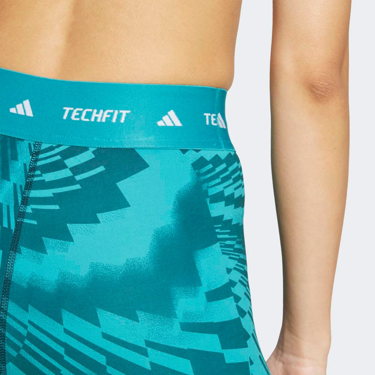 Leggings de Mulher Techfit Printed 7/8 Verde-4
