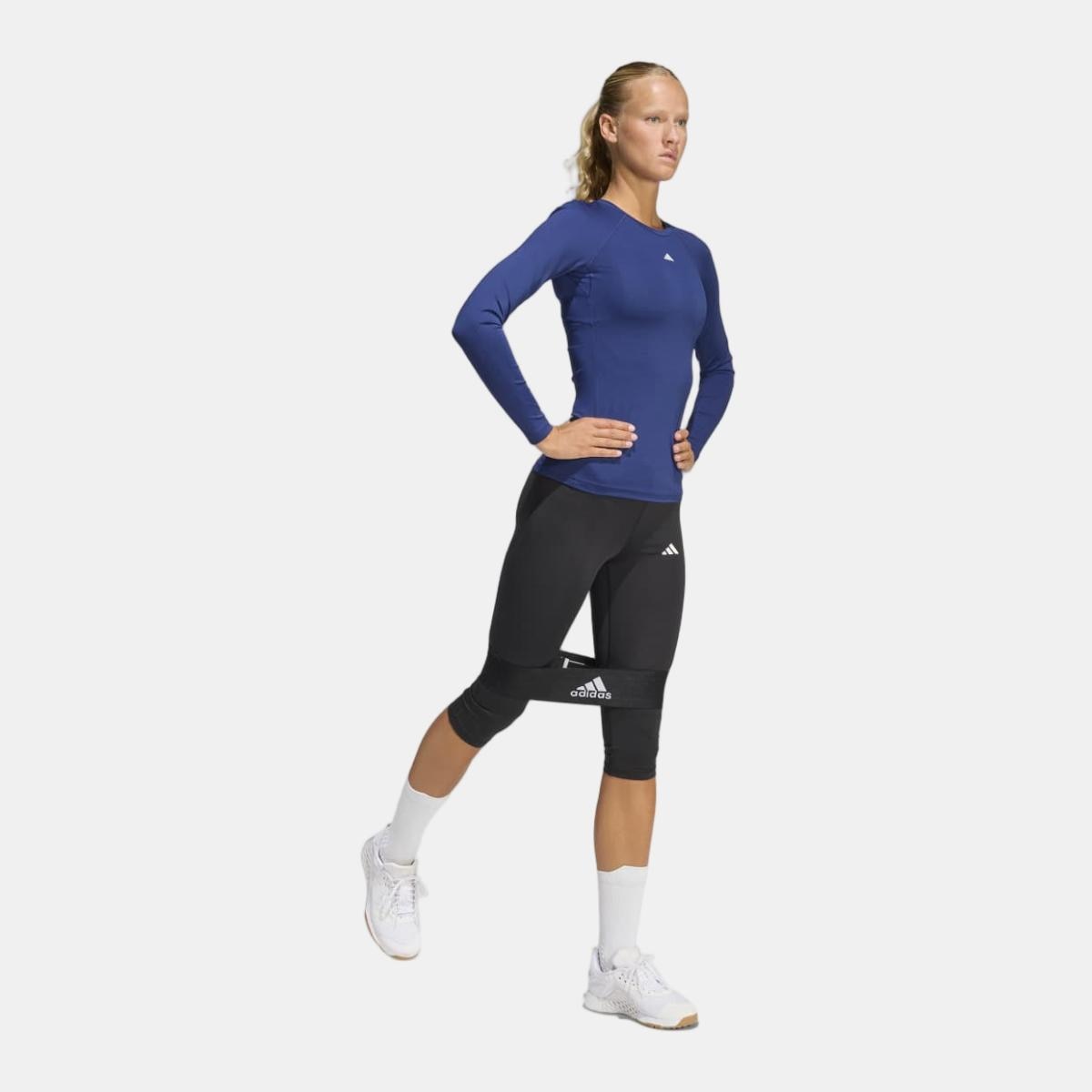 Imagen 3 de Mallas pirata de mujer Techfit adidas - Azul Azul