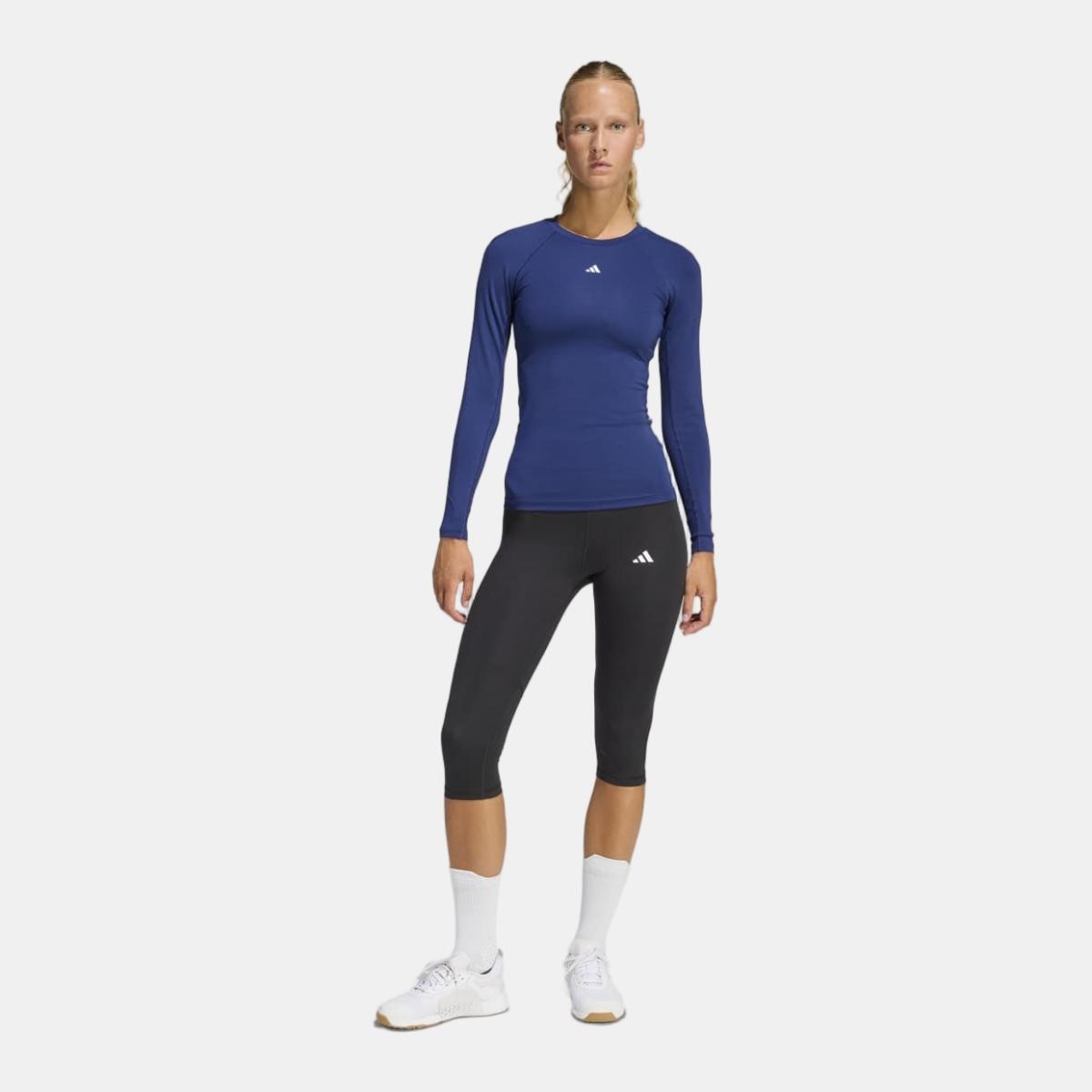 Imagen 4 de Mallas pirata de mujer Techfit adidas - Azul Azul