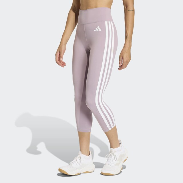 Mallas de mujer 3/4 Optime Essentials 3 Stripes adidas
