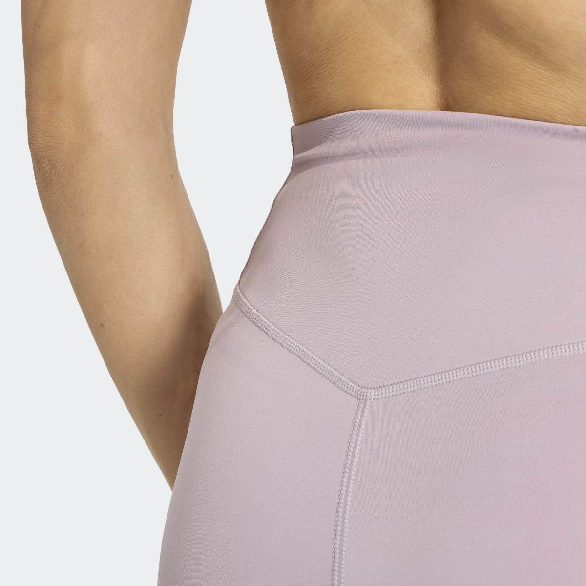 Leggings de Mulher 3/4 Optime Essentials 3 Stripes Violeta-5