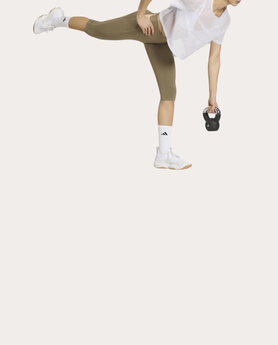 Leggings de Mulher Power Bege-3