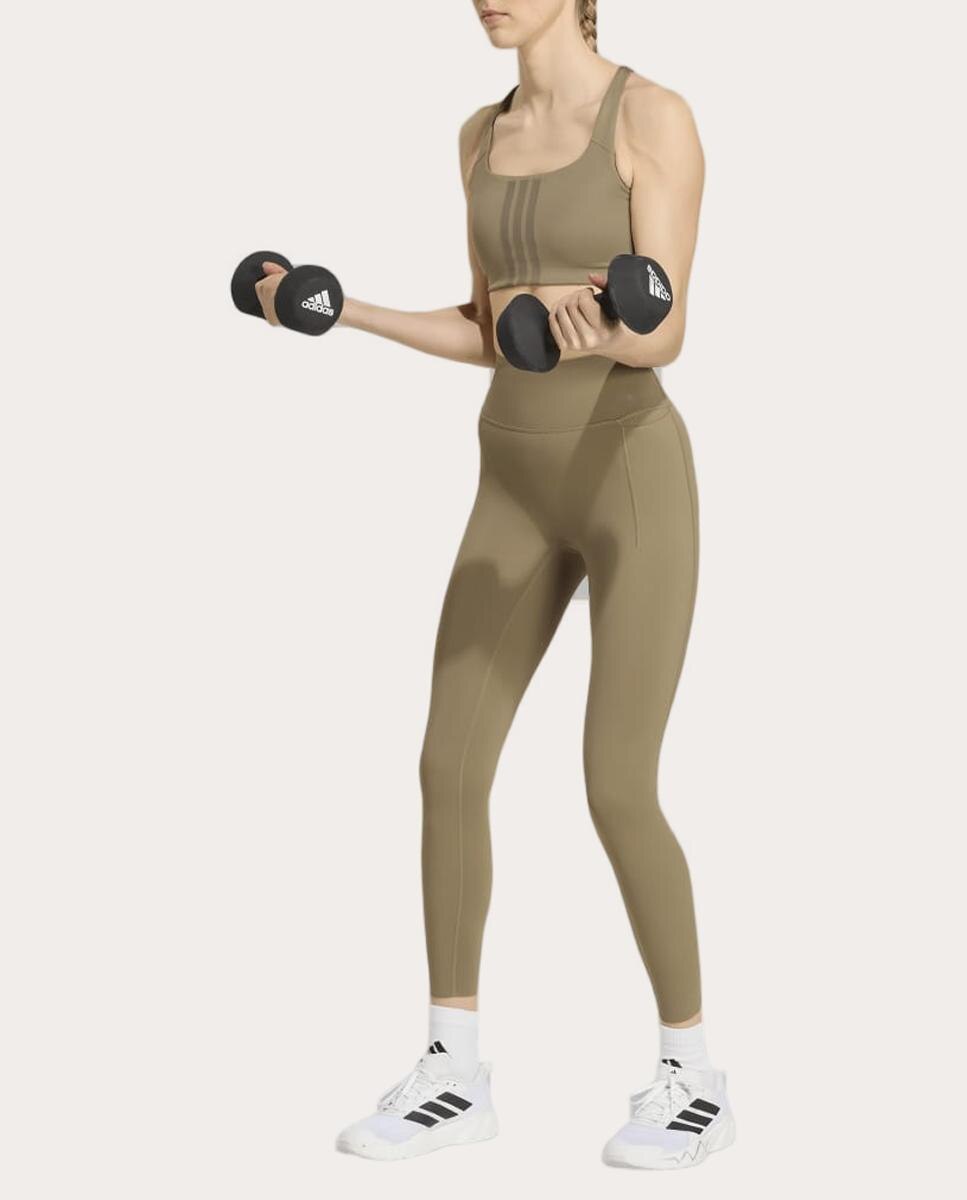 Leggings de Mulher Power Bege-3