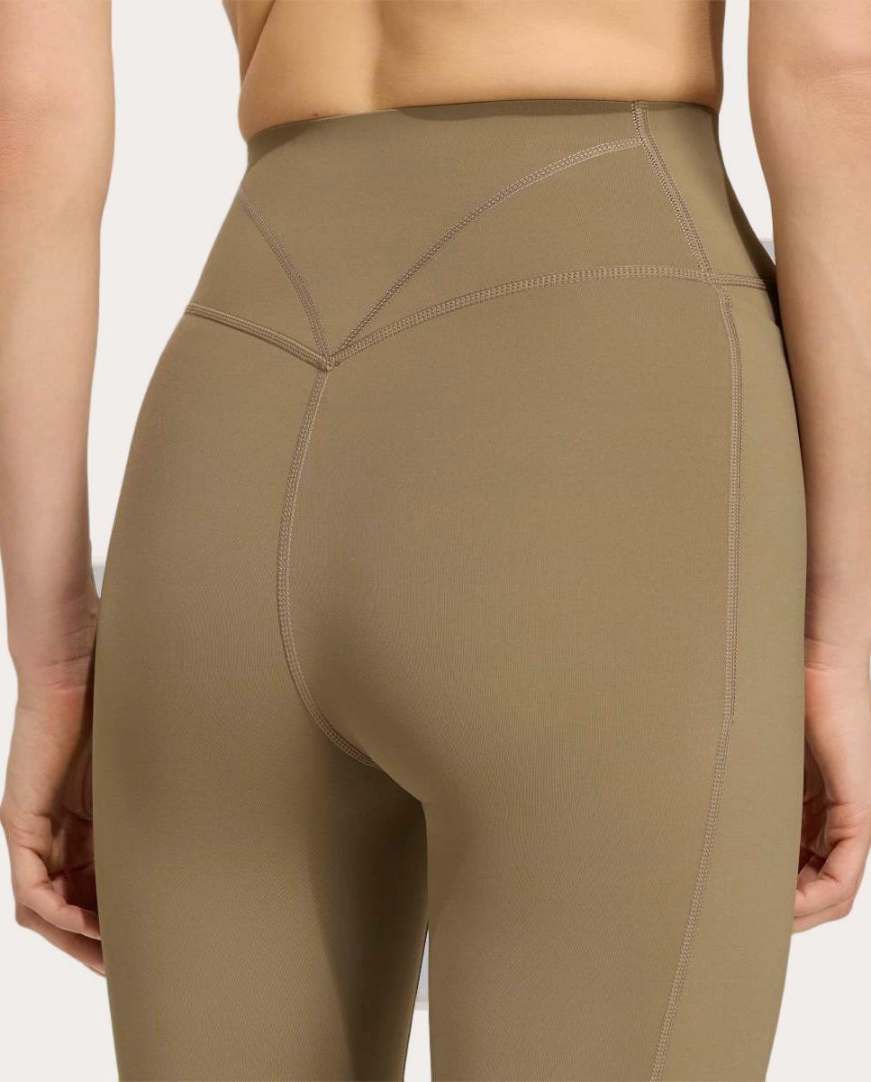 Leggings de Mulher Power Bege-5