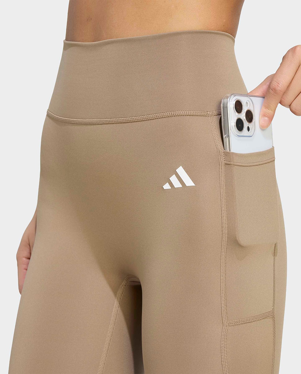 Leggings de Mulher Workout Essentials Plus Bege-3
