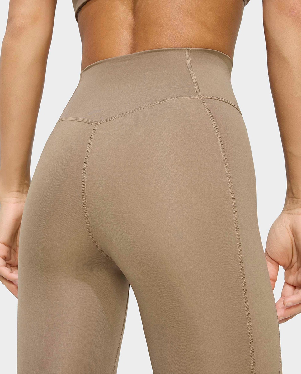 Leggings de Mulher Workout Essentials Plus Bege-4