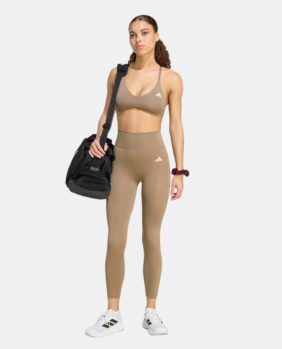Leggings de Mulher Workout Essentials Plus Bege-7