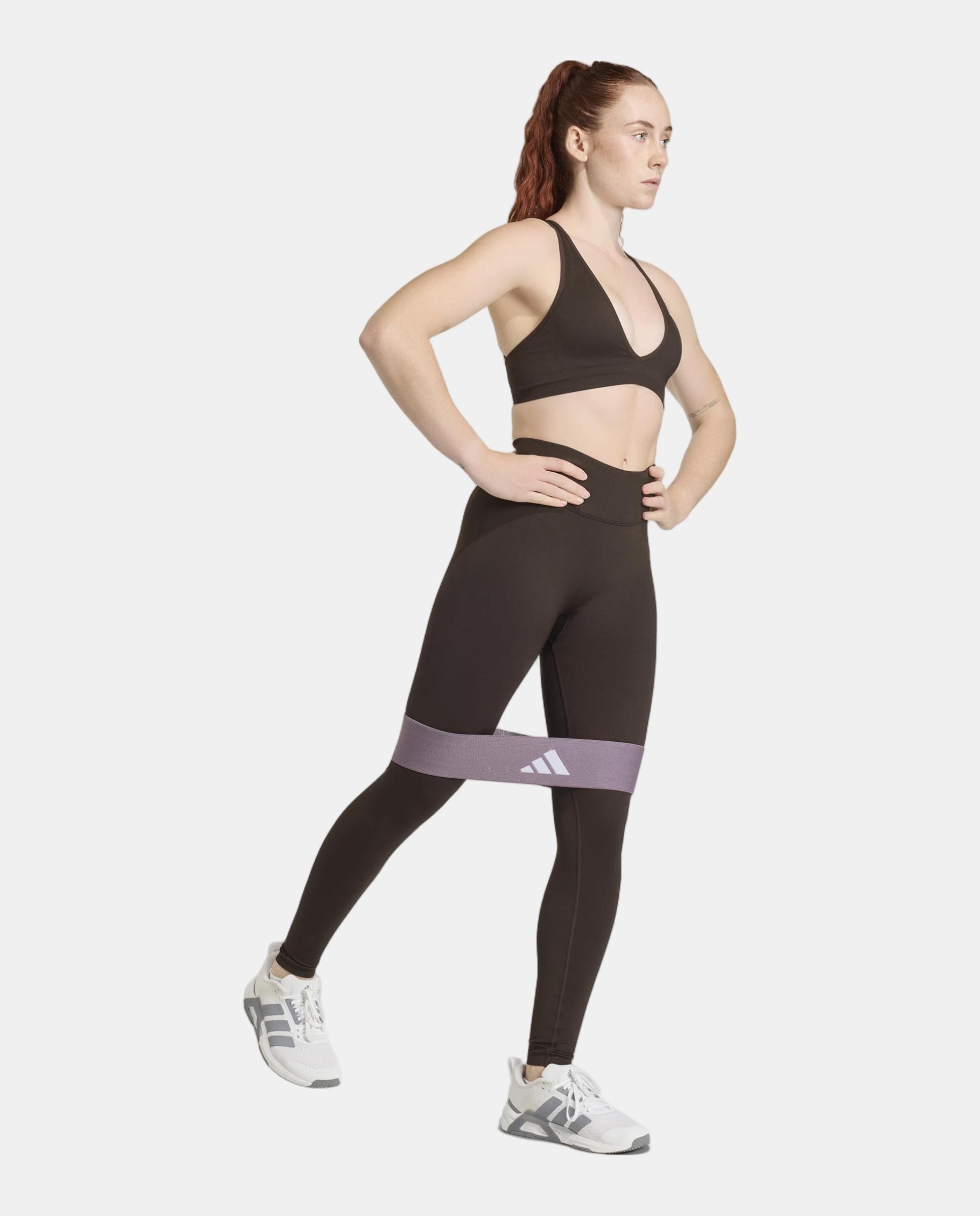 Leggings de Mulher Workout Essentials Adidas Castanho-3