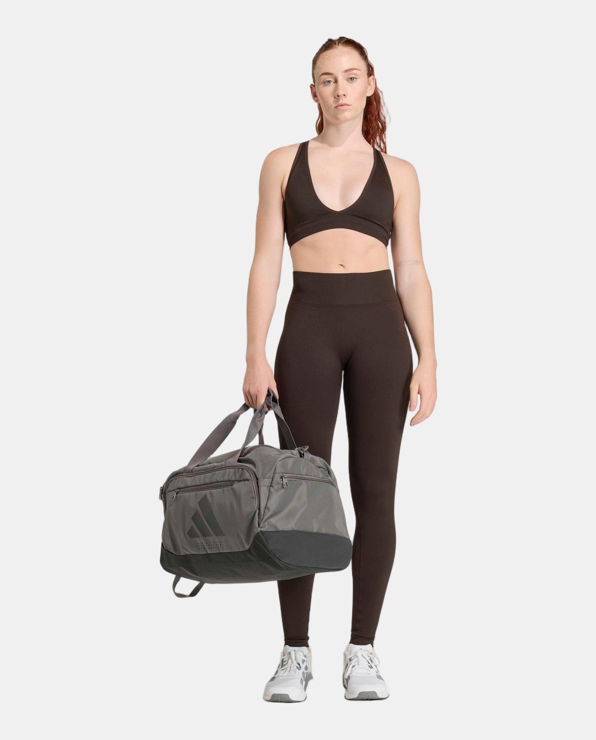 Leggings de Mulher Workout Essentials Adidas Castanho-5