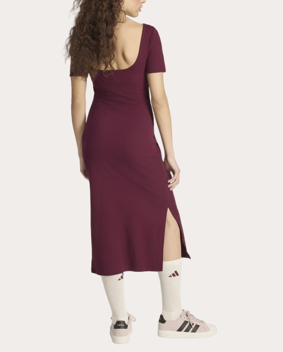 Vestidos de Casual de Mujer W AK SL RIB DRE Adidas - Rojo Rojo-2
