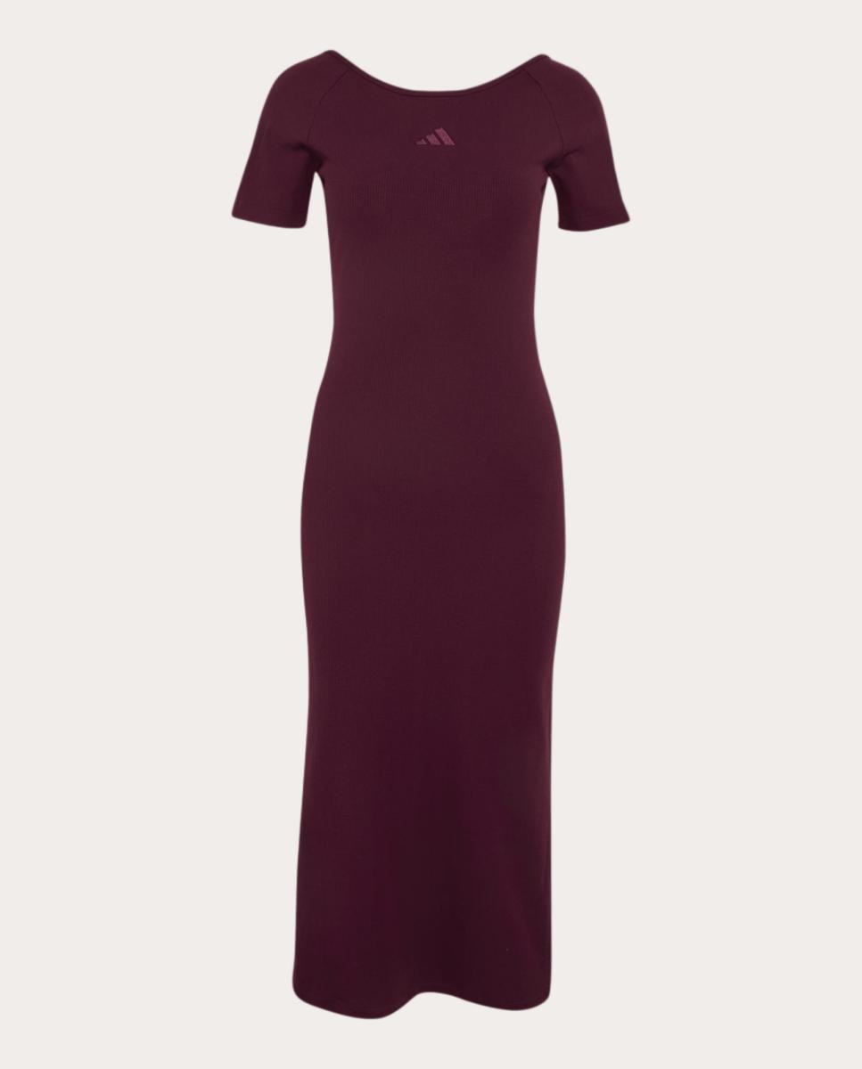Vestidos de Casual de Mujer W AK SL RIB DRE Adidas - Rojo Rojo-3