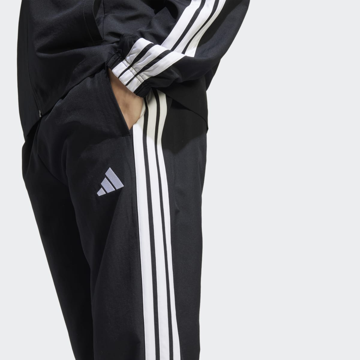 Fato de Treino de Homem Sportswear Basic Woven 3 Faixas Preto-2