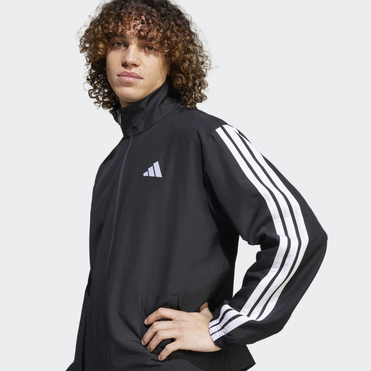 Fato de Treino de Homem Sportswear Basic Woven 3 Faixas Preto-3