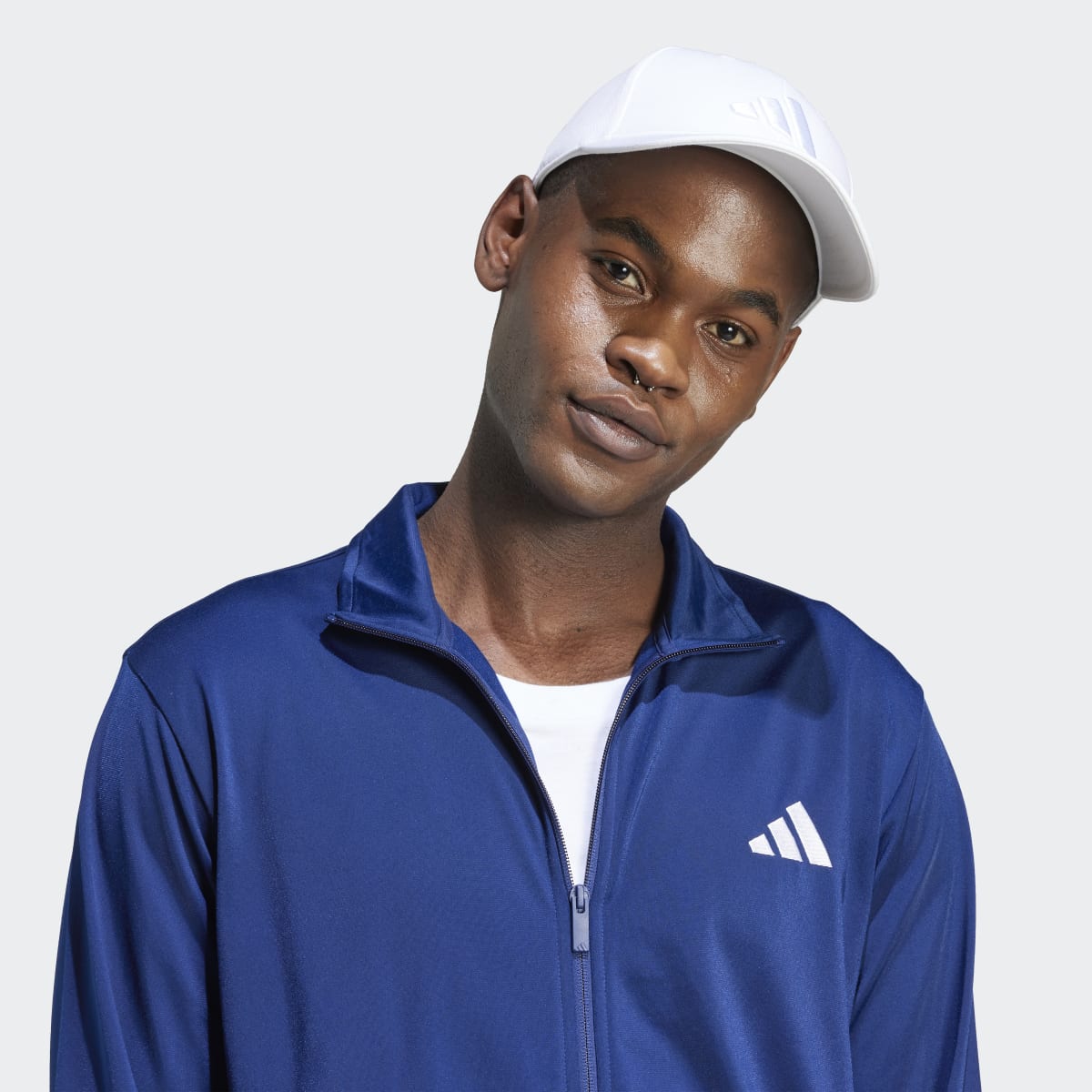 Fato-de-treino de homem adidas Azul-escuro-4