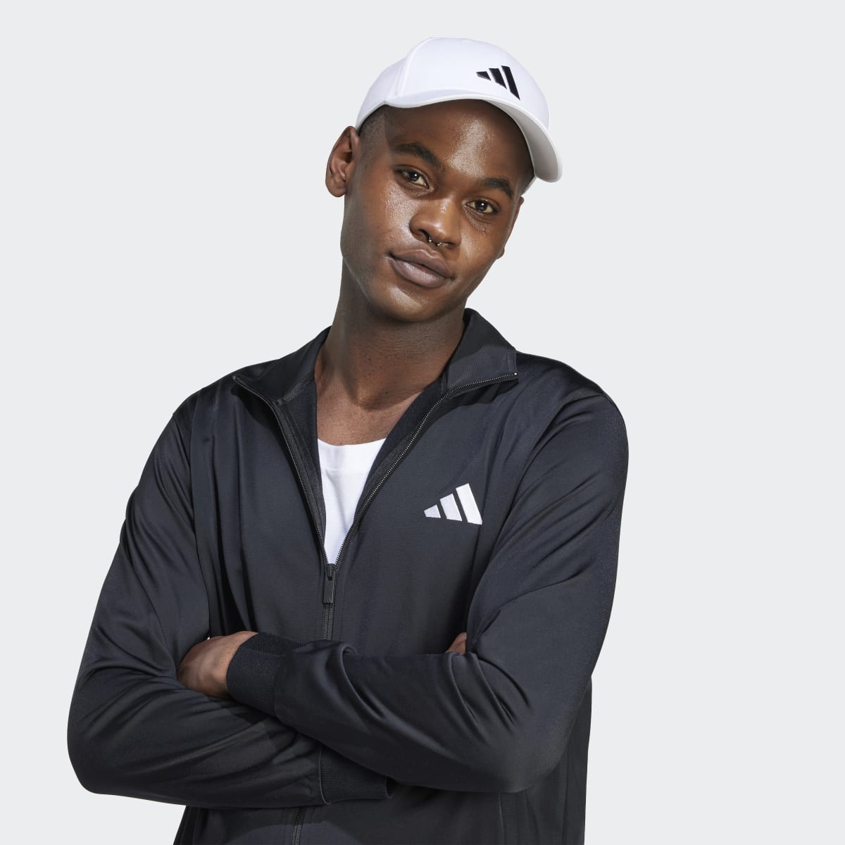 Fato-de-treino de homem adidas Preto-4