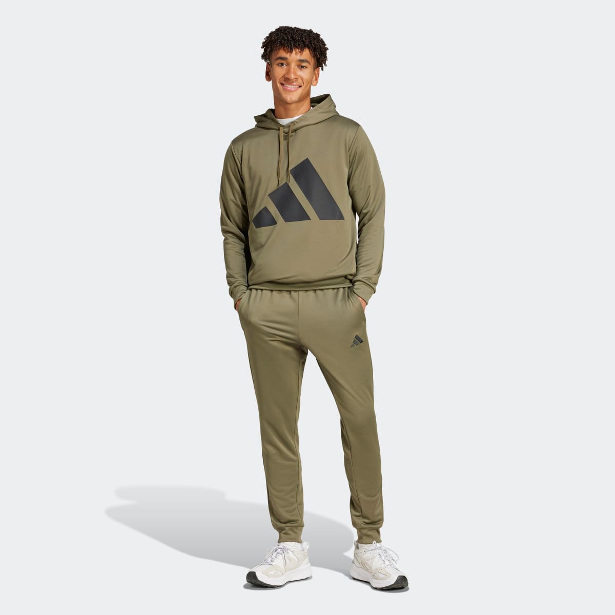 Fato de Treino de Homem Sportswear Big Logo French Terry Verde-1