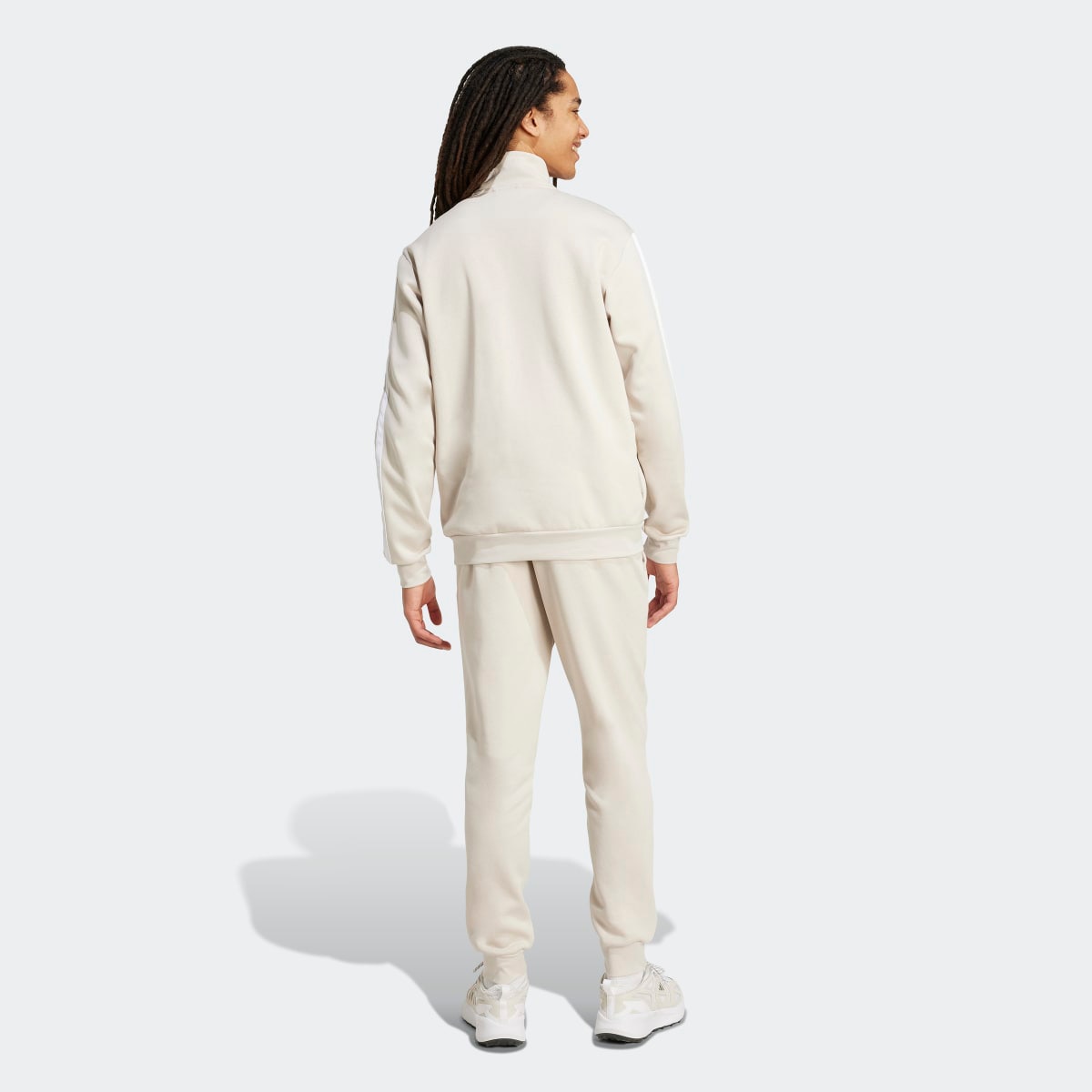Fato de Treino de Homem Sportswear Basic Fleece 3 Faixas Cinzento-2