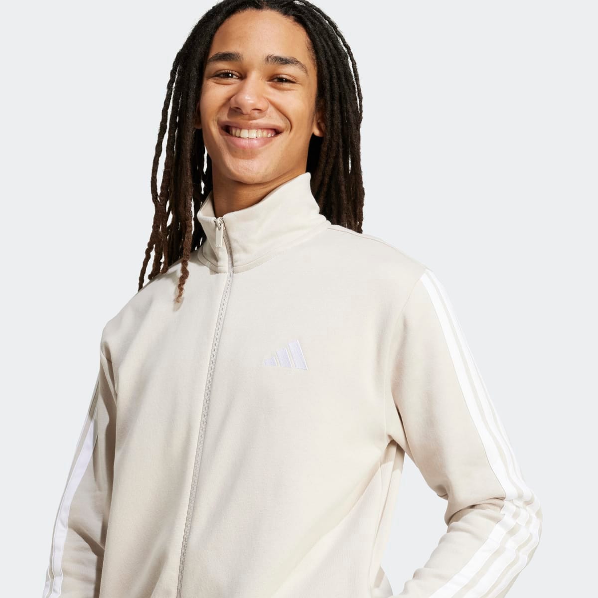 Fato de Treino de Homem Sportswear Basic Fleece 3 Faixas Cinzento-5