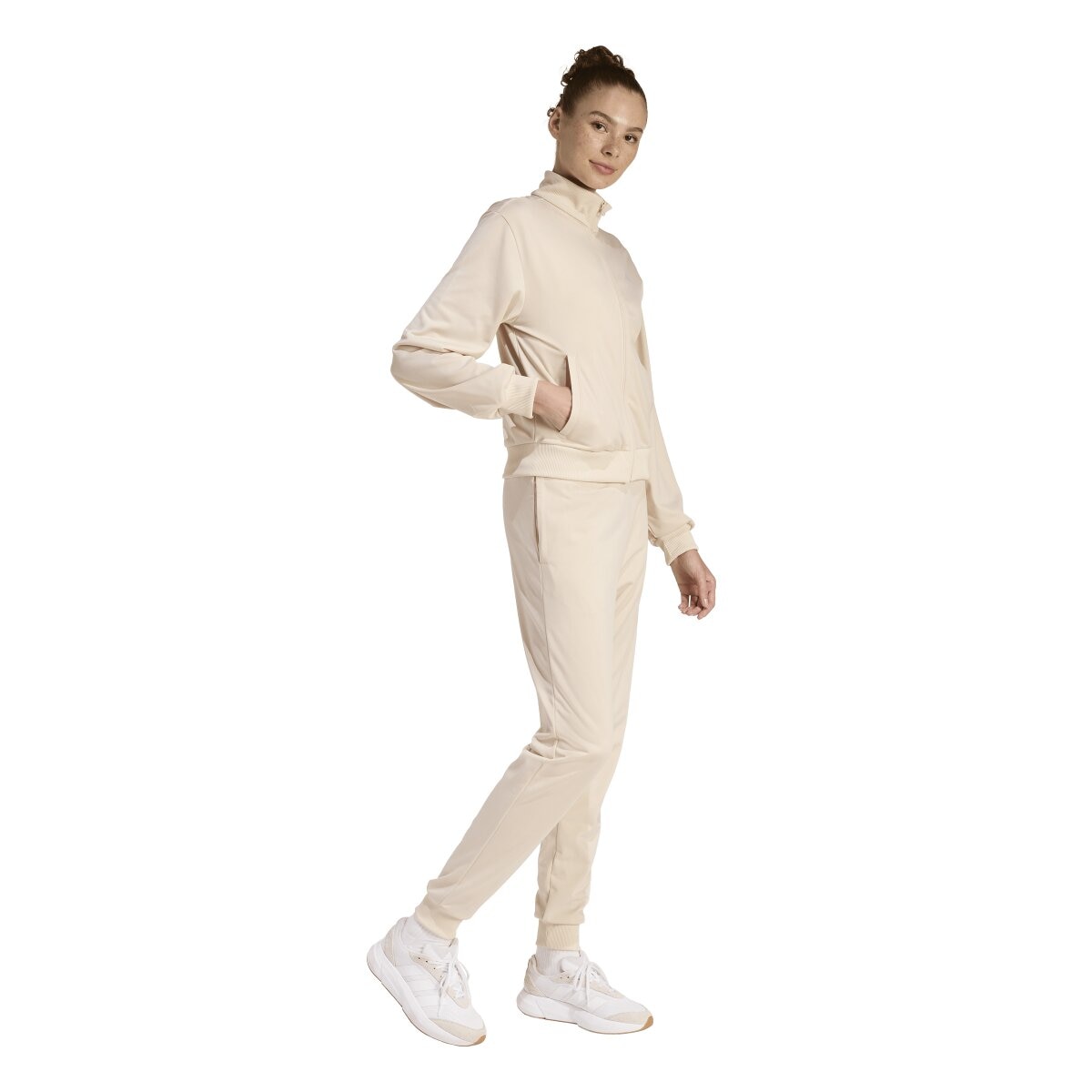 Fato de Treino de Mulher Tracksuits Bege-6