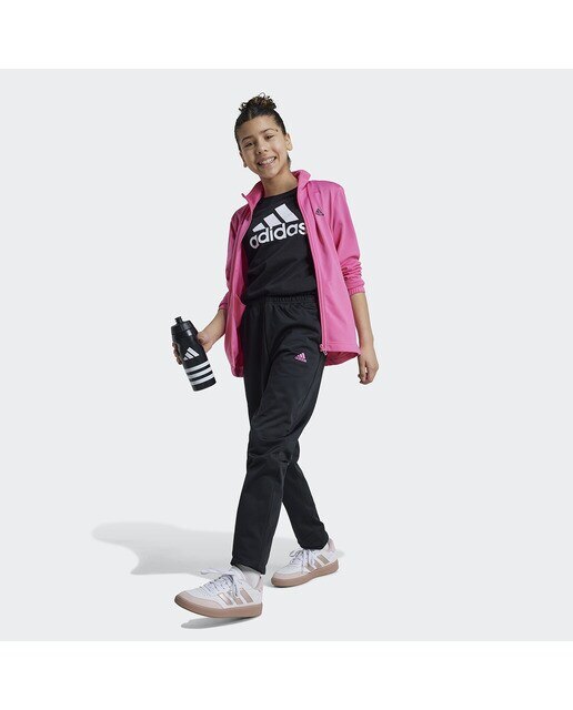 Fato de Treino de Menina Essentials Big Logo Rosa-4