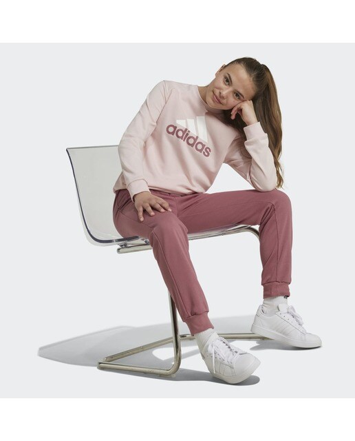 Fato de Treino de Criança Essentials Big Logo French Terry Rosa-5