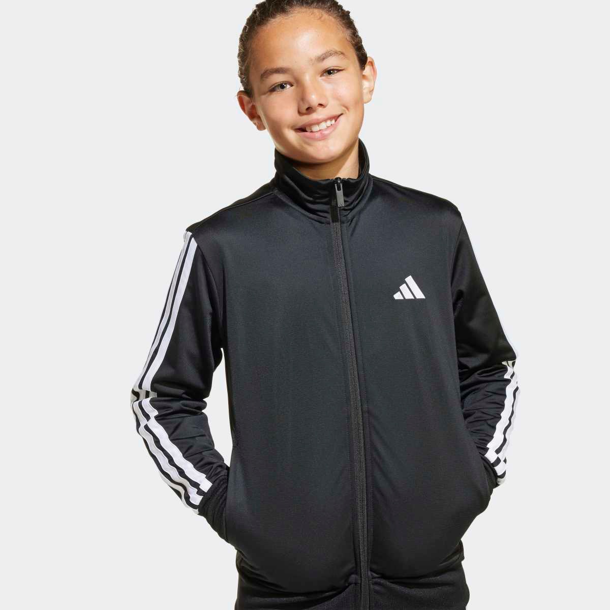 Fato de Treino de Criança Essentials Climacool Preto-6