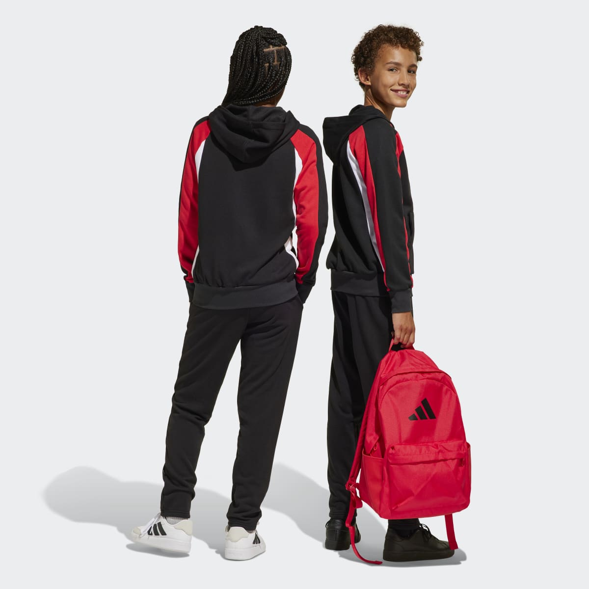 Fato de Treino de Criança Seasonal Essentials Colorblock Preto-2