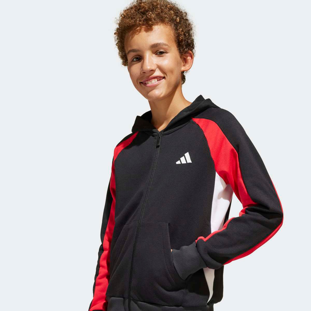 Fato de Treino de Criança Seasonal Essentials Colorblock Preto-6