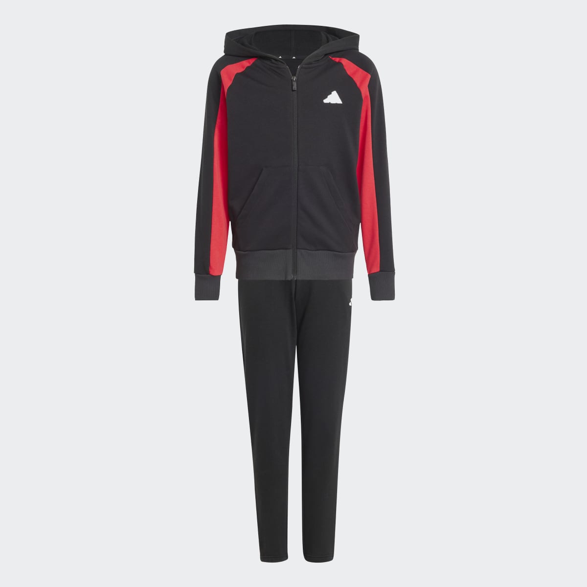Fato de Treino de Criança Seasonal Essentials Colorblock Preto-8