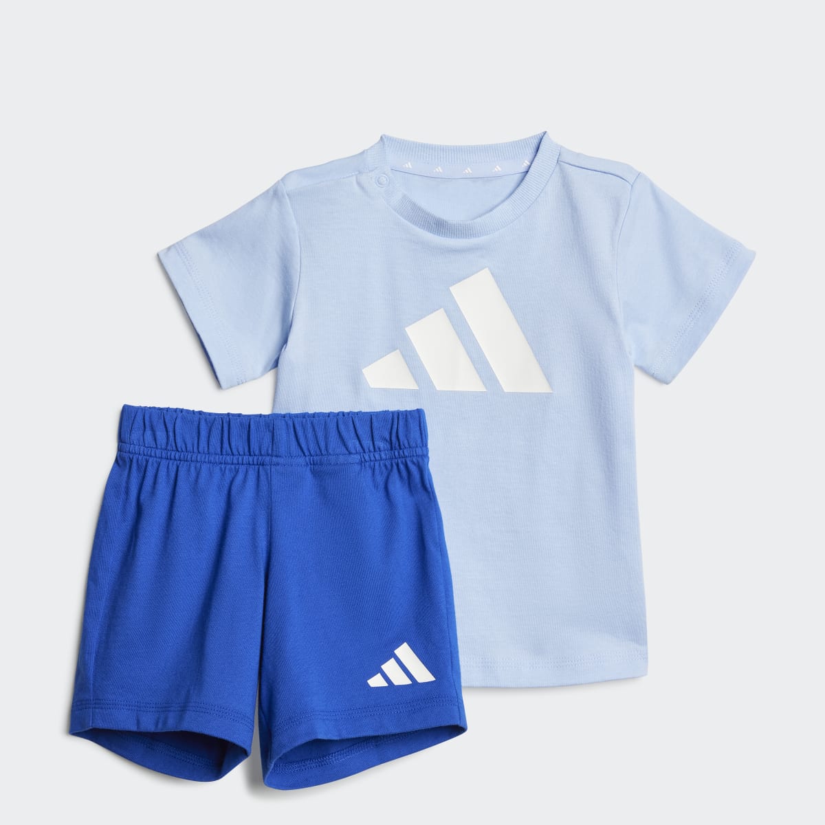 Conjunto de T-shirt e Calções de Bebé Essentials Azul-3