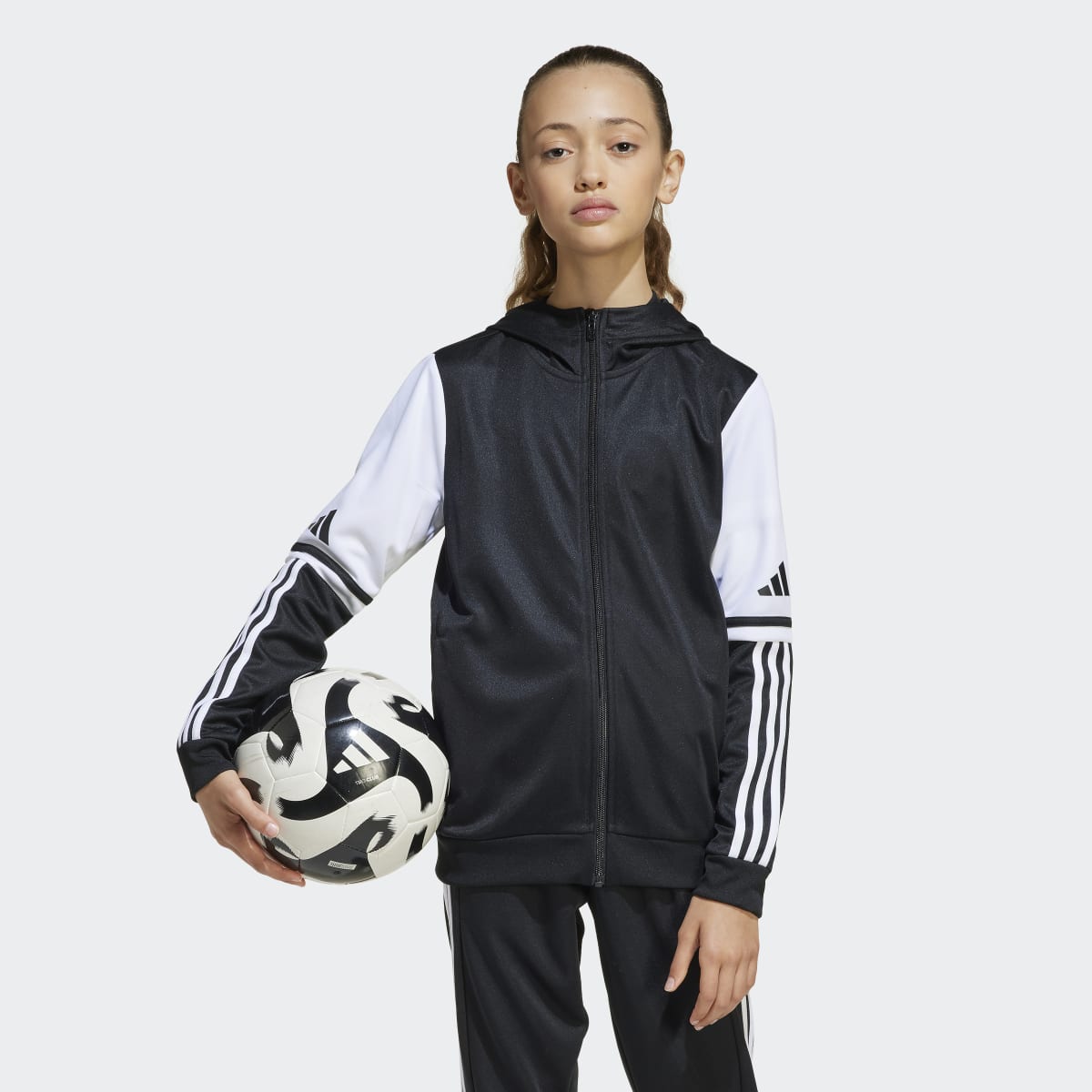 Sweatshirt de Criança com Capuz Squadra 25 Preto-1