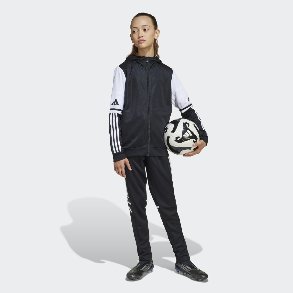 Sweatshirt de Criança com Capuz Squadra 25 Preto-4