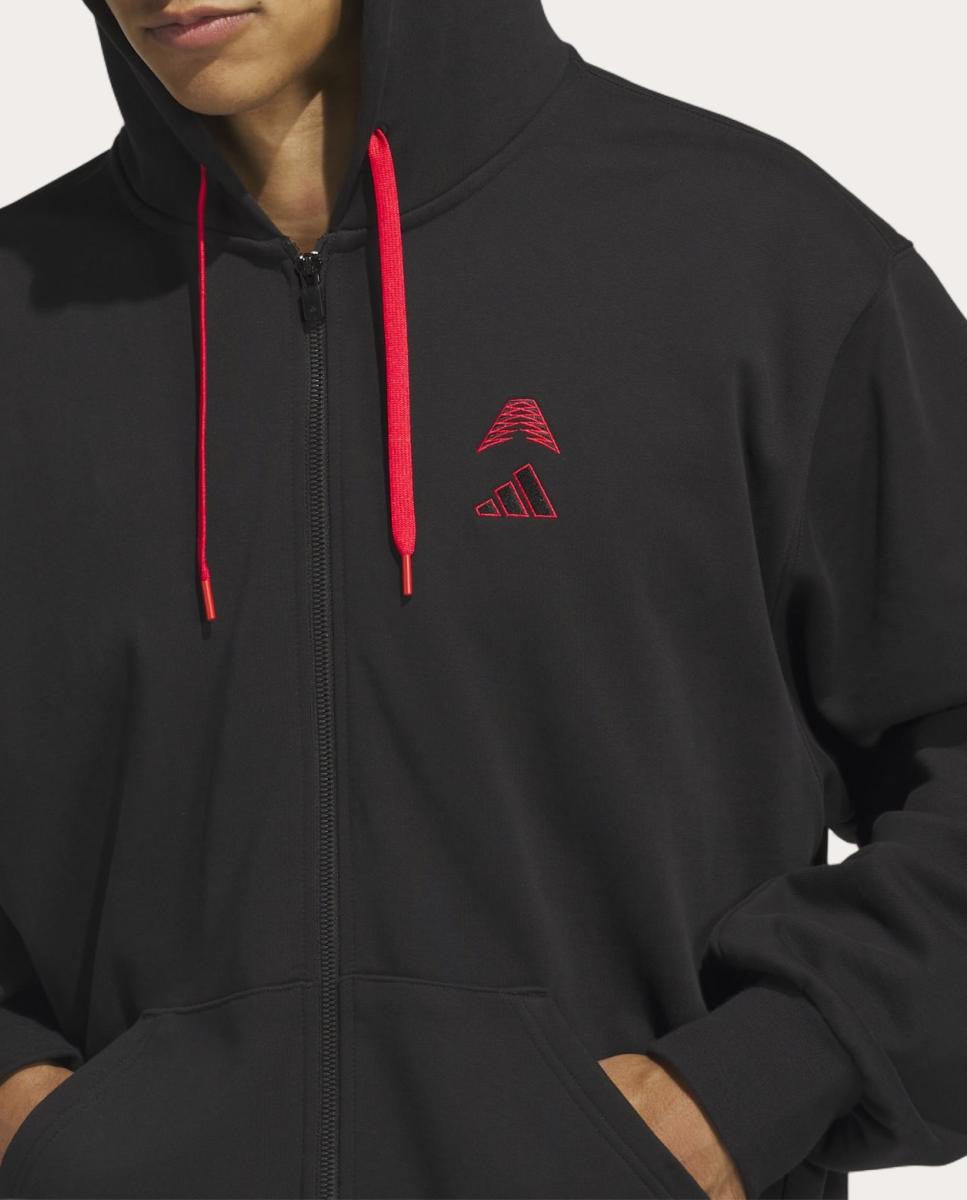 Sweatshirt Curta de Basquetebol de Homem Anted Preto-6