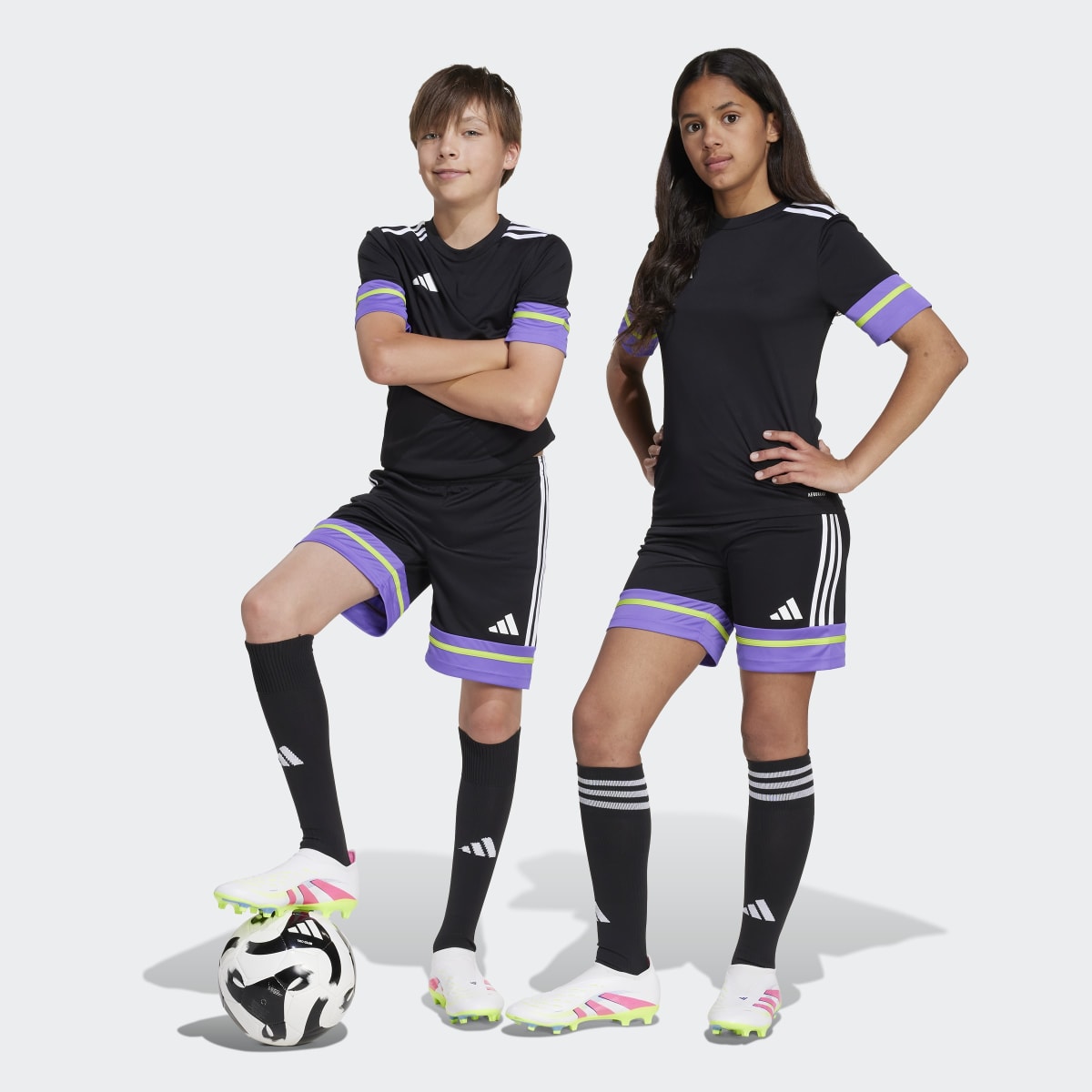 Calções de Criança Squadra 25 Preto-6