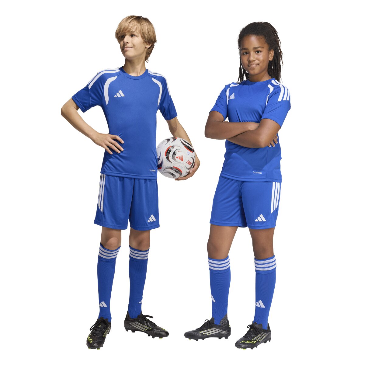 Calções de Criança Tiro 26 League Azul-7