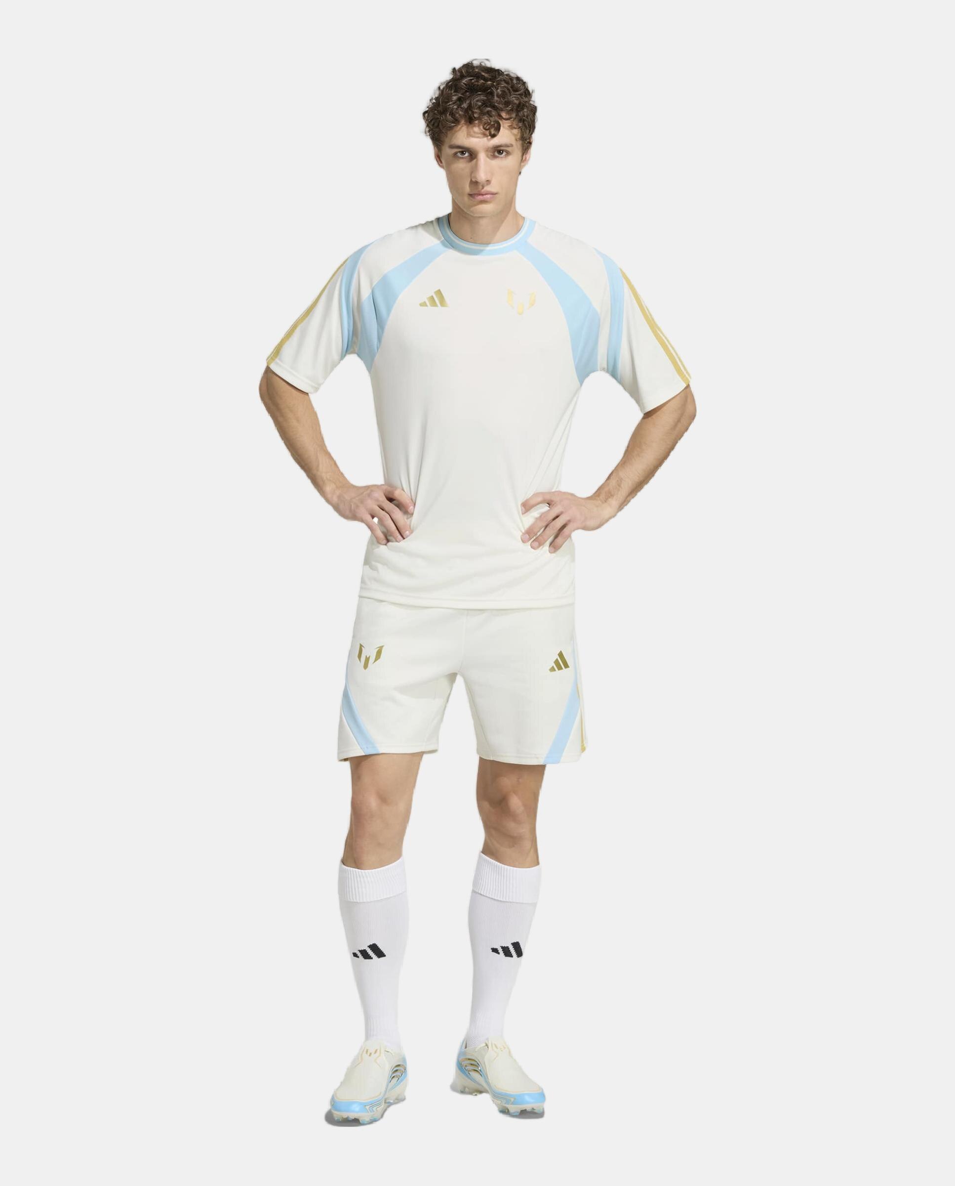 Calções de Homem Messi Branco-4