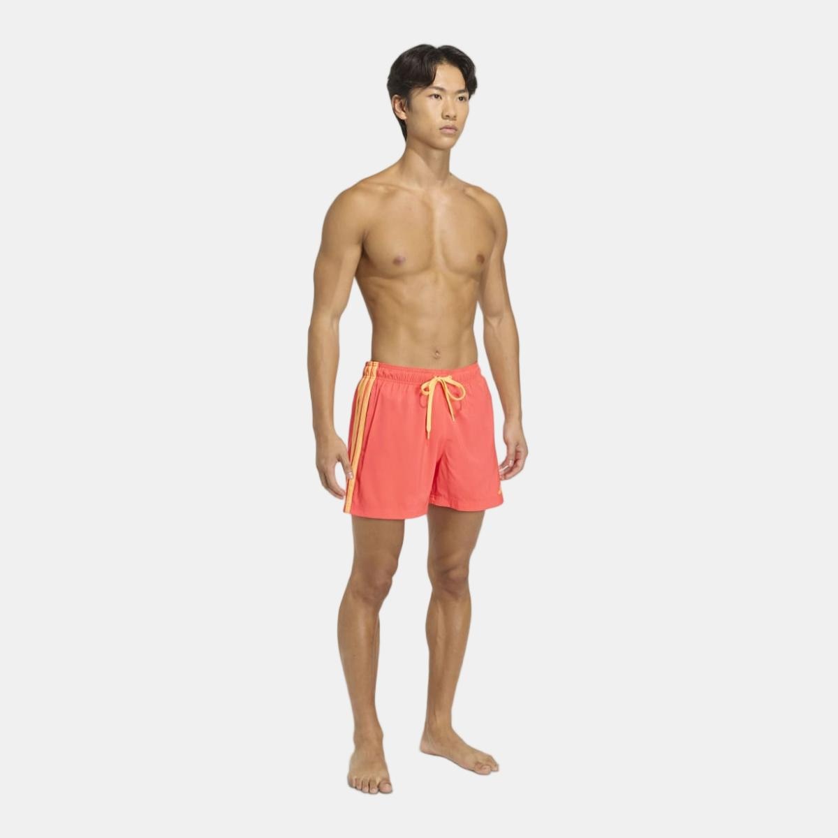 Calções de Banho de Homem 5'' 3 Faixas Vermelho-3