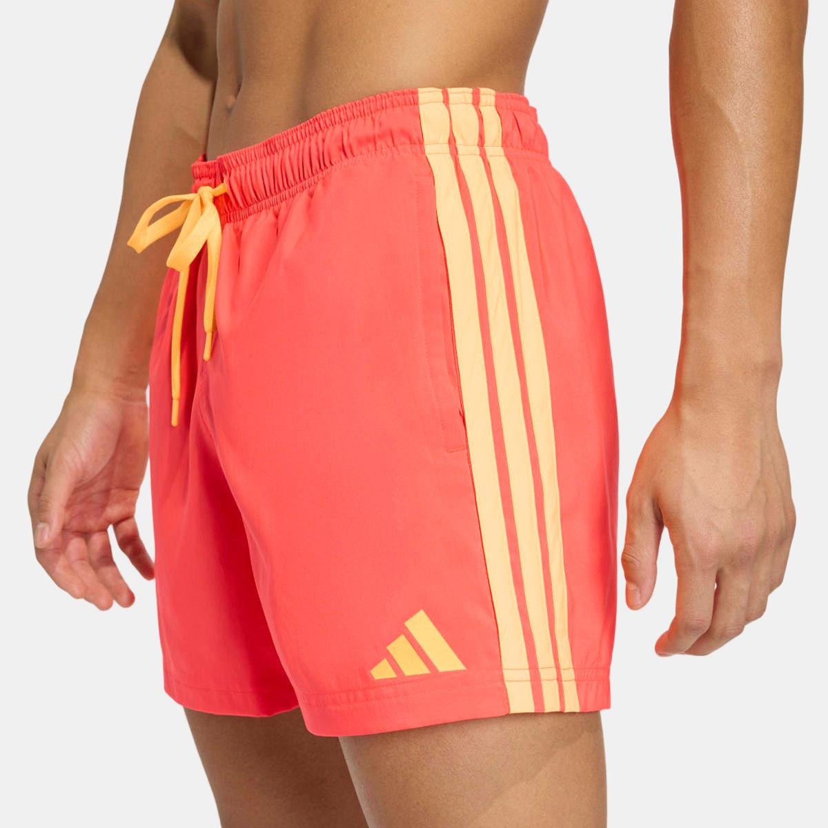 Calções de Banho de Homem 5'' 3 Faixas Vermelho-4