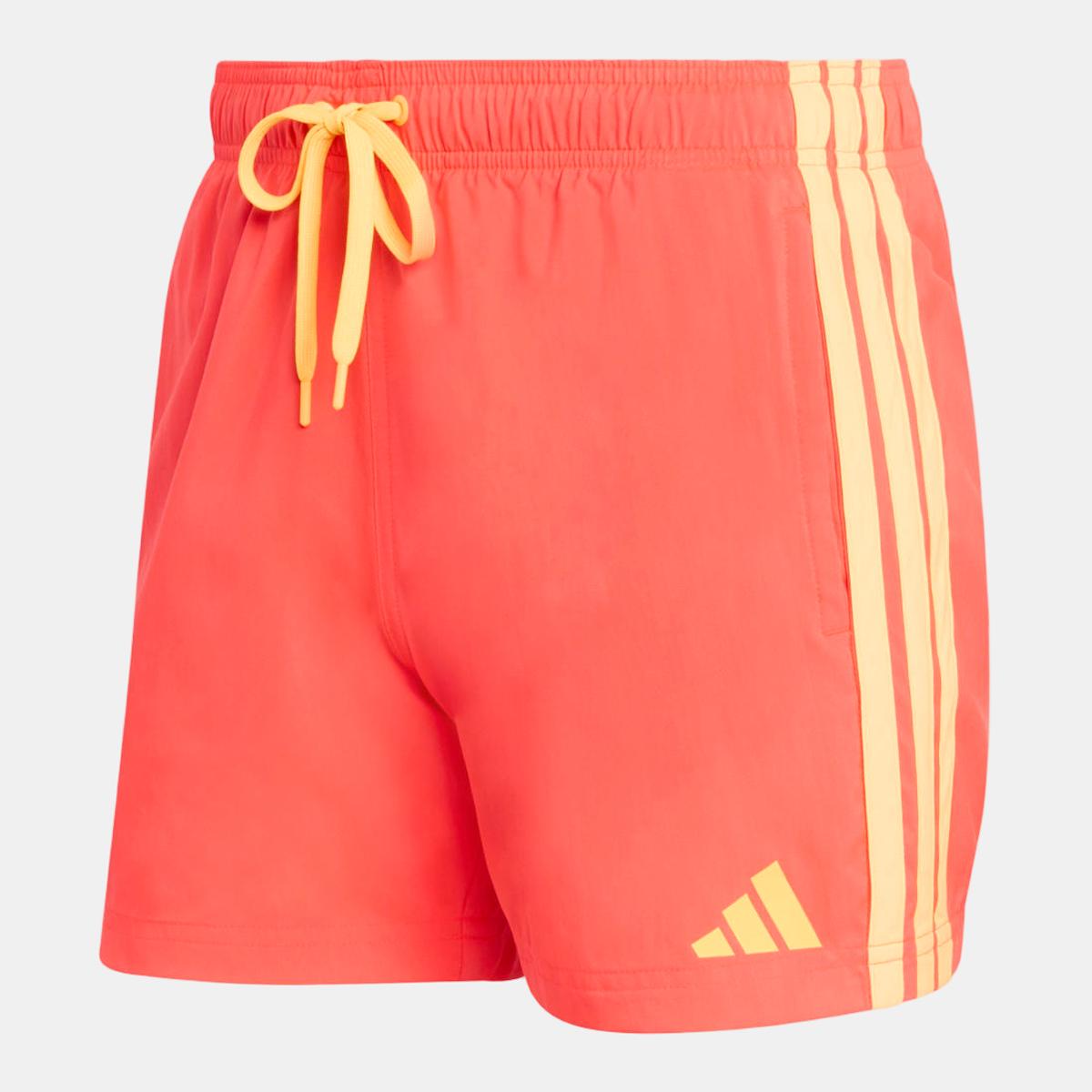 Calções de Banho de Homem 5'' 3 Faixas Vermelho-6