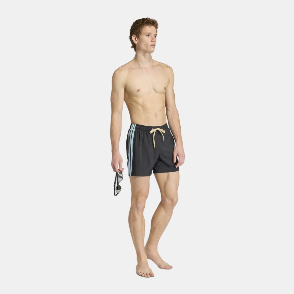 Calções de Banho de Homem 5'' 3 Faixas Preto-3