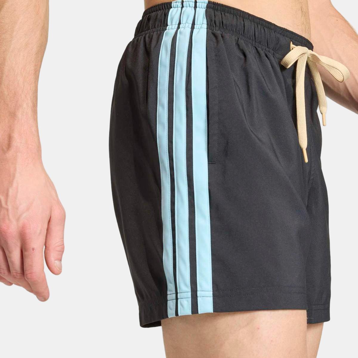 Calções de Banho de Homem 5'' 3 Faixas Preto-4
