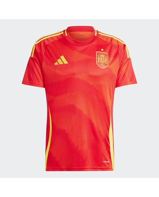 T-shirt de Homem 1.º Equipamento Espanha 2024 Vermelho-6
