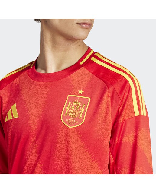 T-shirt de Homem 1.º Equipamento Espanha 2024 Vermelho-4