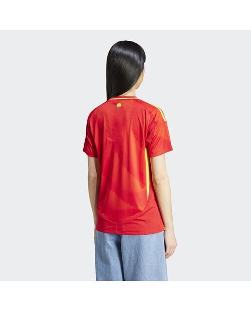 T-shirt de Mulher 1.º Equipamento Espanha 2024 Vermelho-2
